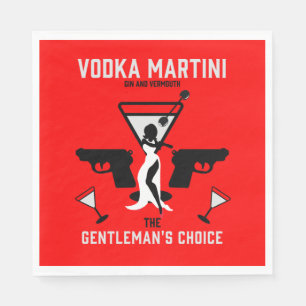 Vodka Martini Drink Gift Pappersservett