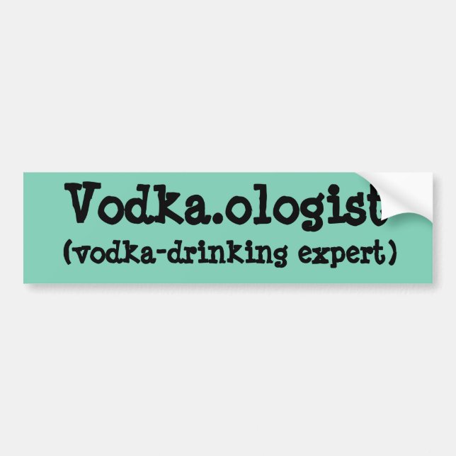 Vodka.ologist-bildekal Bildekal (Framsidan)
