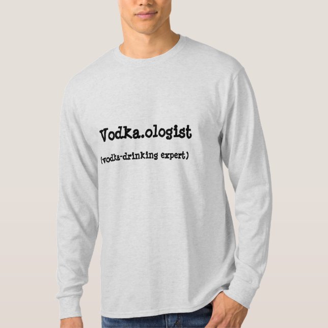 Vodka.ologist-manar T-tröja för långärmad Tee Shirt (Framsida)
