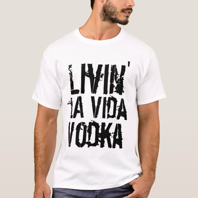 Vodka Party humor Tee Shirt (Framsida)