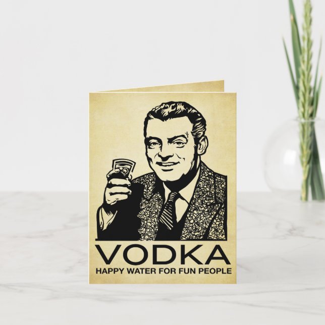 Vodka Retro Card Kort (Framsida)