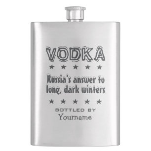 Vodka - Ryssland anpassningsbarflaska Fickplunta