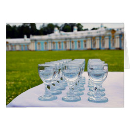 Vodka Shots på Catherine Palace i Ryssland Hälsningskort