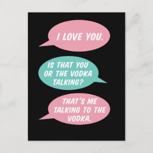Vodka Talking Pandemivykort Vykort