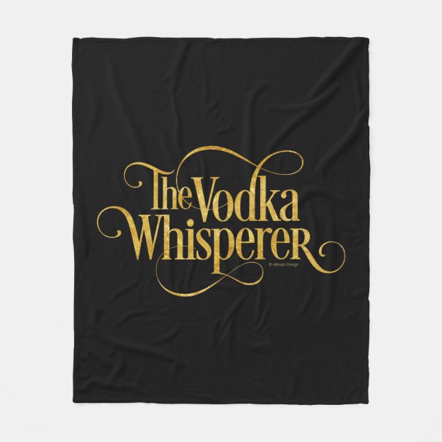 Vodka Whisperer Fleecefilt (Framsidan)