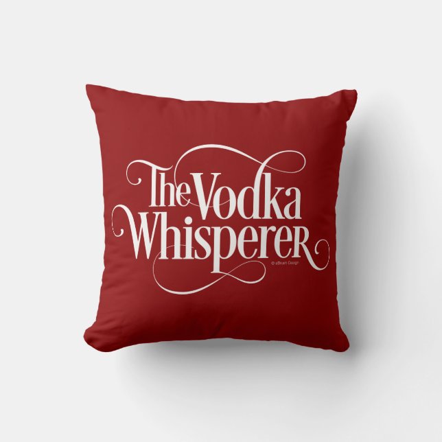 Vodka Whisperer Kudde (Framsida)