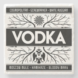 Vodkakustfartyg Underlägg Sten