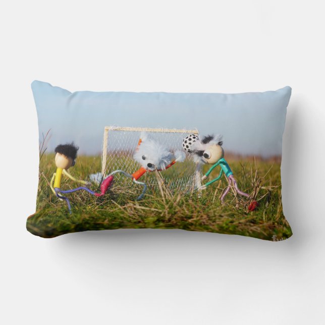 Voetbal strip van de Fubby's in actie. Lumbarkudde (Framsida)