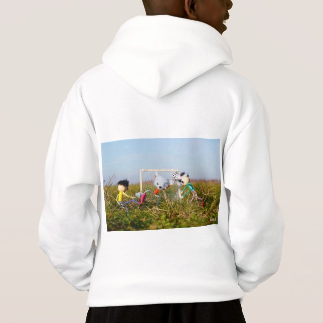 Voetbal wedstrijd van de Fubby's in actie. T Shirt (Baksida)