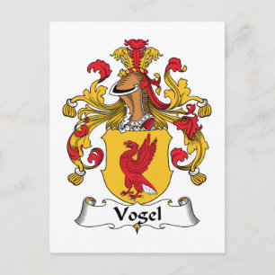 Vogel Family Crest Vykort
