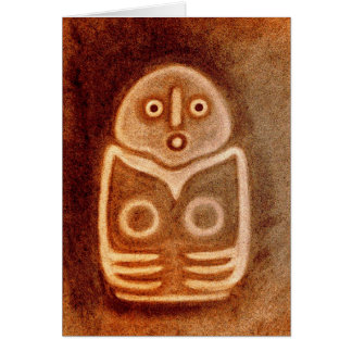 Vogelgöttin 2 Neolithikum Hälsningskort