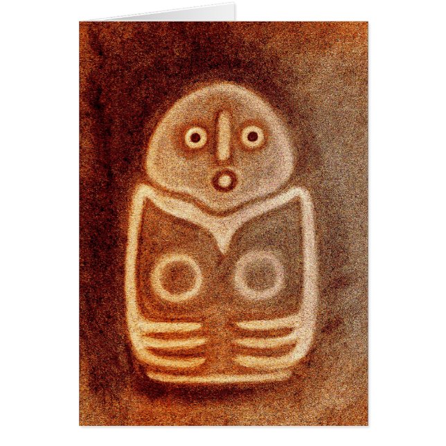 Vogelgöttin 2 Neolithikum Hälsningskort (Framsidan)