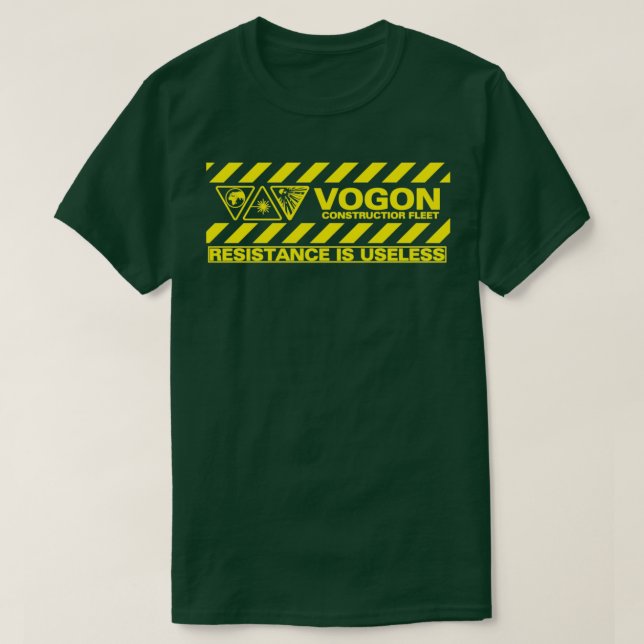 Vogon Contstructor-flottan inspirerad av Hitchhike T Shirt (Design framsida)
