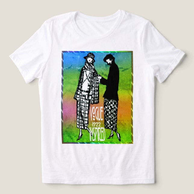 Vogue 1922 Inspired Spring Fashion  T Shirt (Design Framsida)