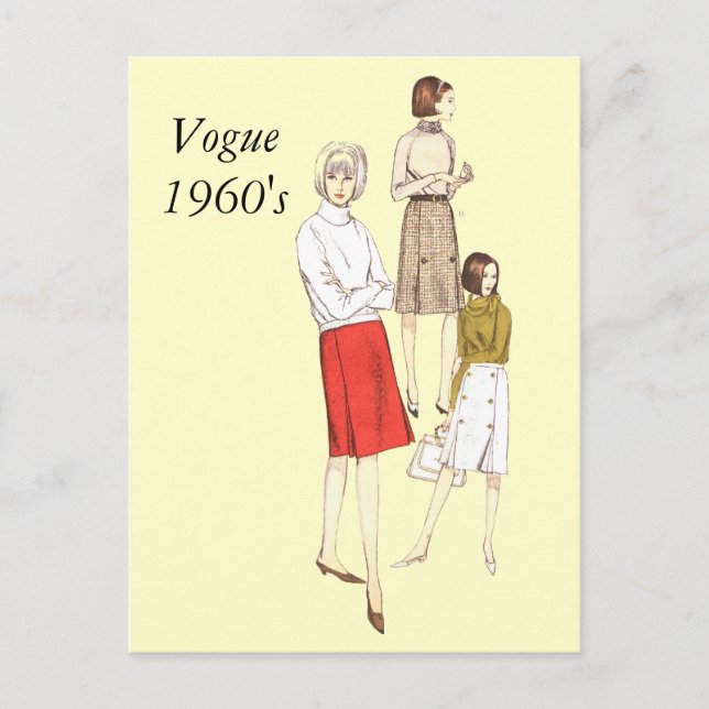 Vogue 1960-talet, Vogue 1960-talet Vykort (Framsida)