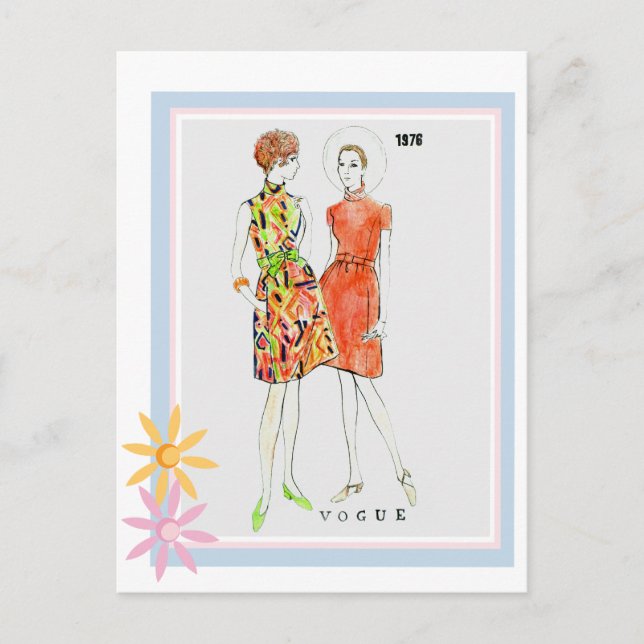 Vogue 1976 vykort (Framsida)