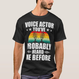 Voice Actor Vintage Actor Actress christmas T Shirt