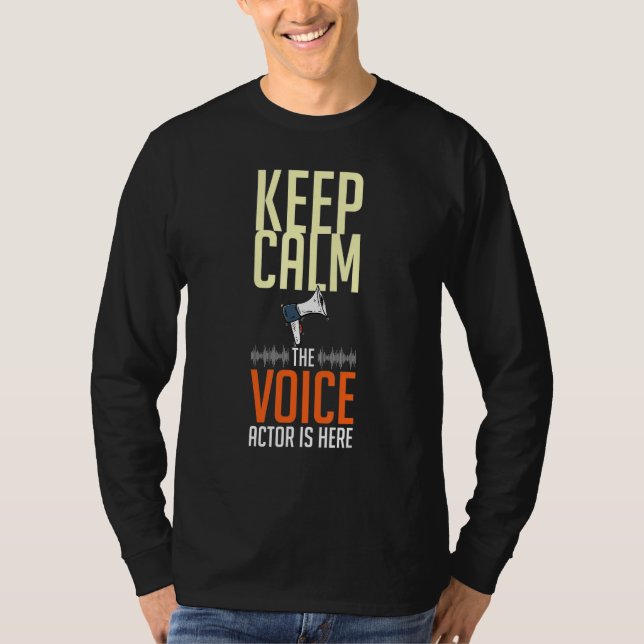 Voice Actor Voice over Actress Acting Talent Voice T Shirt (Framsida)