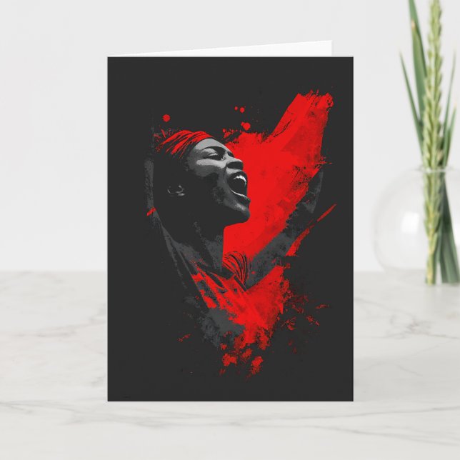 Voice in Red Helgkort (Framsida)