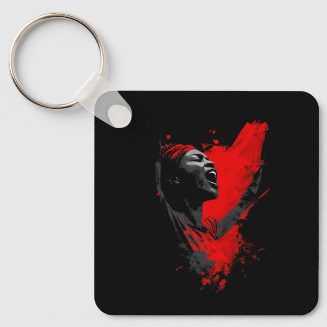 Voice in Red Nyckelring (Framsida)