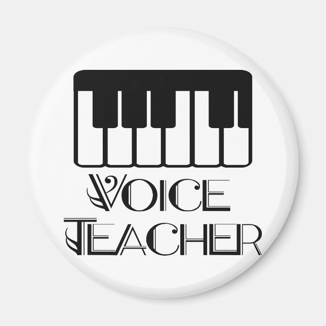 Voice Music Teacher Gift Magnet (Framsidan)