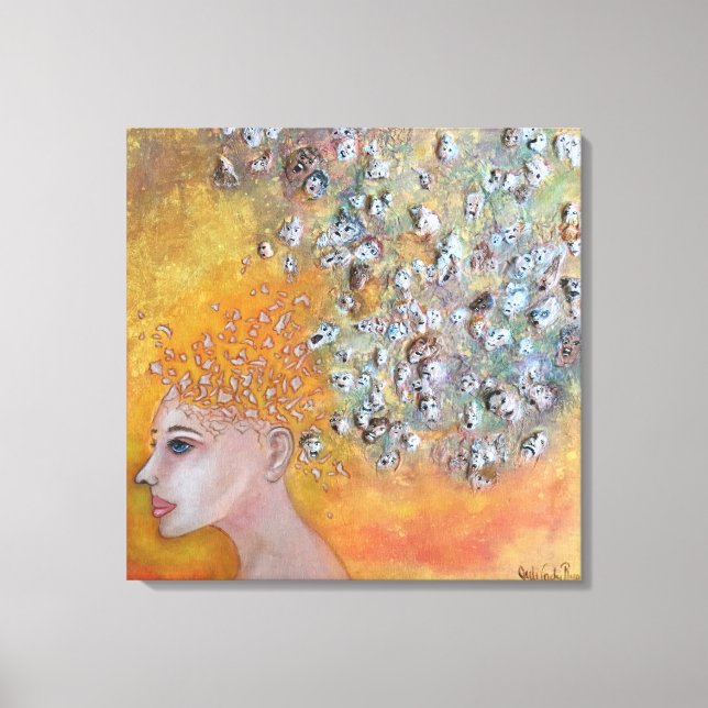 Voices Anxiety Kanvastryck (Framsida)