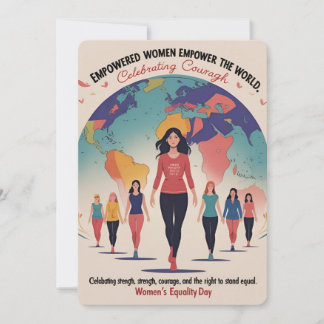 “Voices of Equality: A Tribute to Women's Power” Julkort