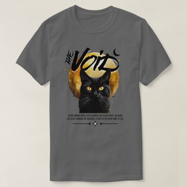Void Black Cat T-Shirt (Design framsida)