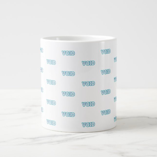 VOID//CRACKED: Gå in i den elektriska avgrunden Jumbo Mugg (Framsidan)