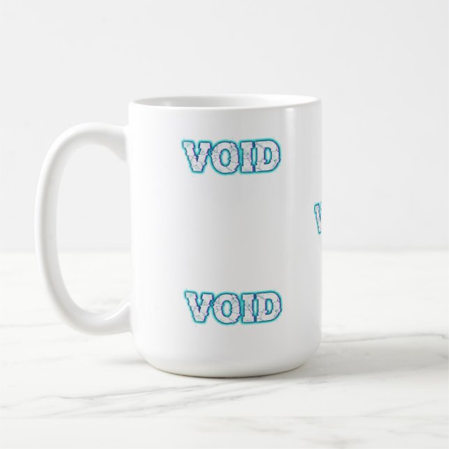 VOID//CRACKED: Gå in i den elektriska avgrunden Kaffemugg (Vänster)