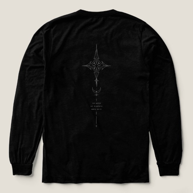 Void Folklore Celestial Gothic Grafik T Shirt (Design baksida)