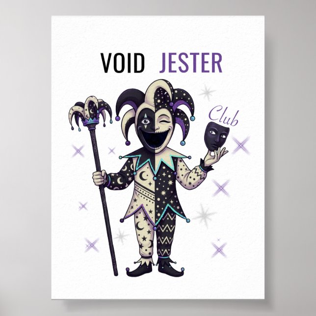 Void Jester Club Poster (Framsidan)