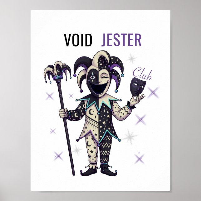 Void Jester Club Poster (Framsidan)
