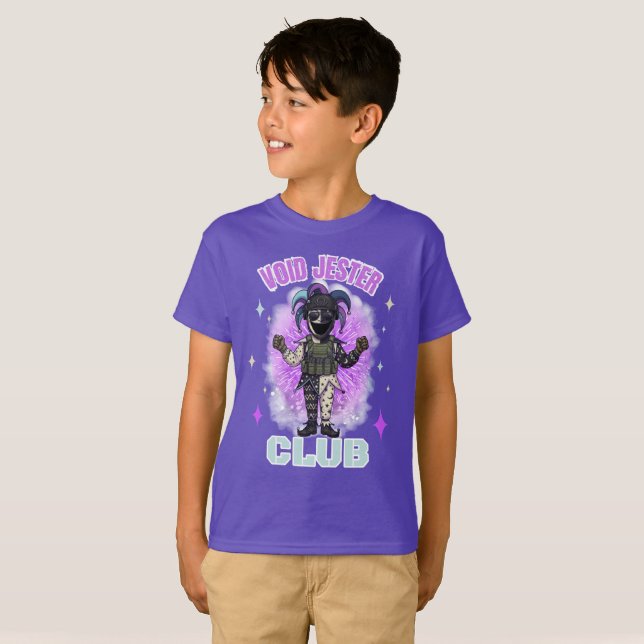 Void Jester Club Vän Befälhavare T Shirt (Hel framsida)