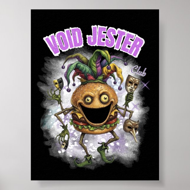 Void Jester Club - vän Burger mörk Poster (Framsidan)