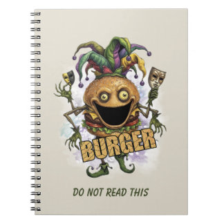 Void Jester Friend Burger Anteckningsbok