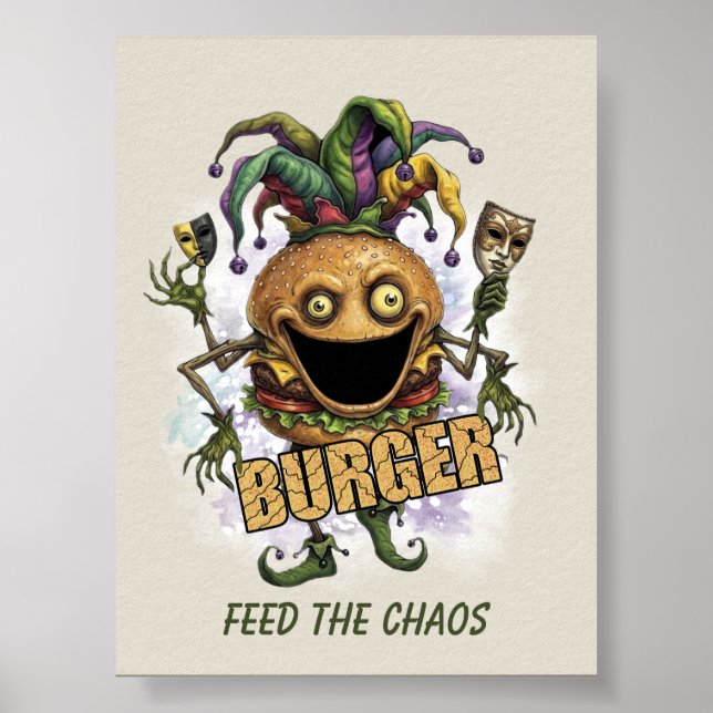 Void Jester Friend Burger Poster (Framsidan)