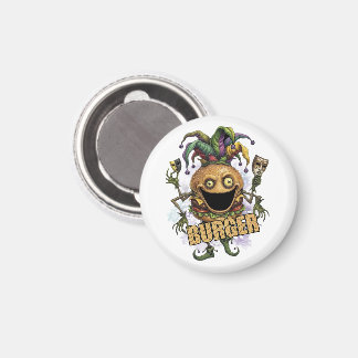 Void Jester Friend Burger vit Magnet