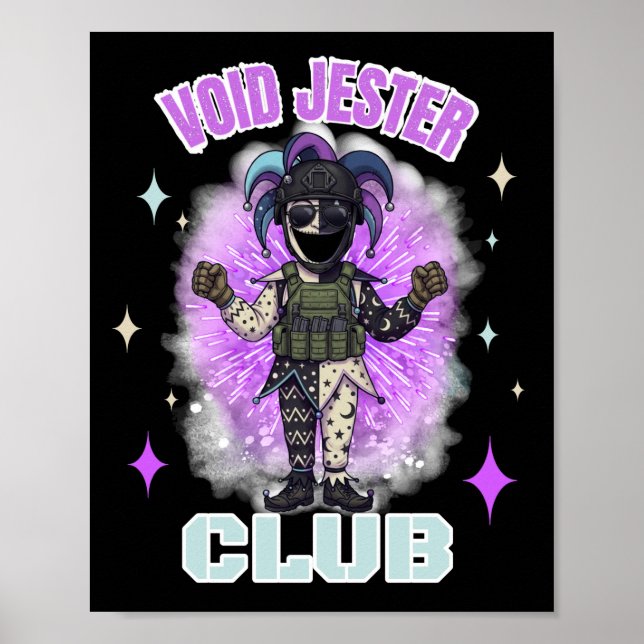 Void Jester Vän Befälhavare Mörk Poster (Framsidan)
