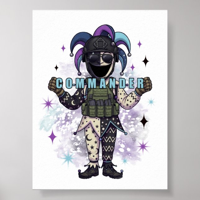 Void Jester Vän Befälhavare Poster (Framsidan)