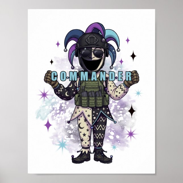 Void Jester Vän Befälhavare Poster (Framsidan)