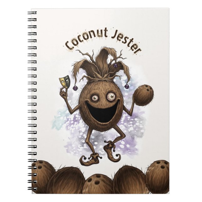Void Jester Vän Kokosnöt Anteckningsbok (Framsidan)