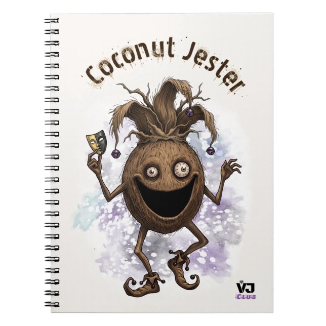 Void Jester Vän Kokosnöt Anteckningsbok (Framsidan)