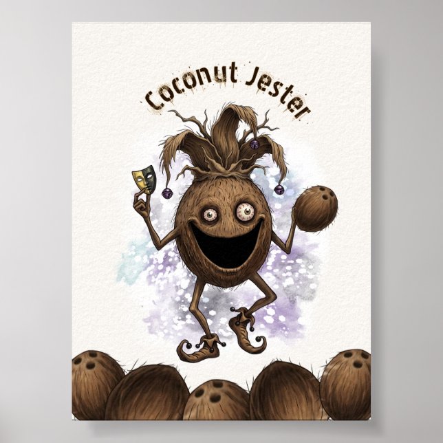 Void Jester Vän Kokosnöt Poster (Framsidan)