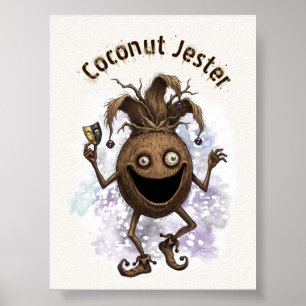 Void Jester Vän Kokosnöt Poster