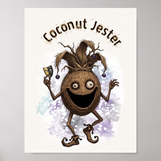 Void Jester Vän Kokosnöt Poster (Framsidan)