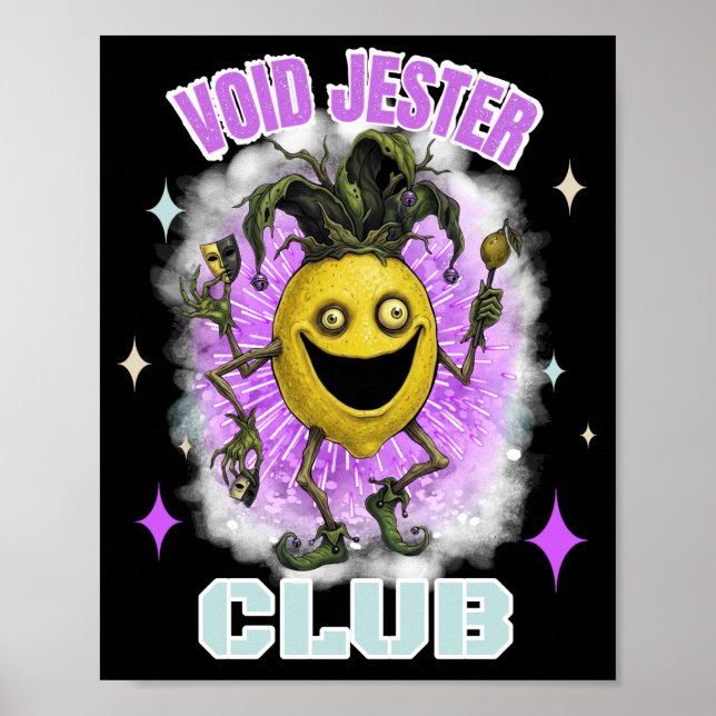Void Jester Vän Lemon Mörk Poster (Framsidan)