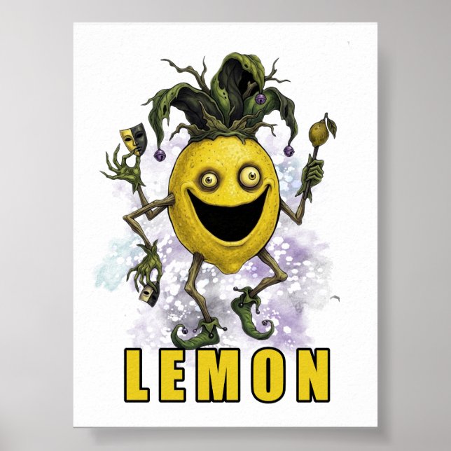 Void Jester Vän Lemon Poster (Framsidan)
