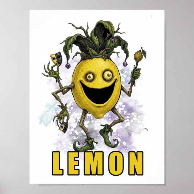 Void Jester Vän Lemon Poster (Framsidan)