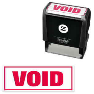 VOID självbläckande kontorstämpel med ramkant Självfärgande Stämpel